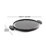 Tramontina Plancha de Hierro Fundido Reversible 2 en 1 Precurada Titanex 30 cm