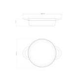 Tramontina Juego de Ollas de Hierro Fundido Esmaltado Apilables Negro 3 piezas