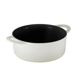 Tramontina Juego de Ollas de Hierro Fundido Esmaltado Apilables Latte 3 piezas