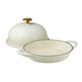 Tramontina Cazuela Horno para Pan de Hierro Fundido Esmaltado Latte 24 cm