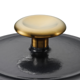 Tramontina Cazuela Horno para Pan de Hierro Fundido Esmaltado Negro 24 cm