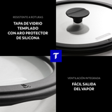 Tramontina Cacerola de Hierro Fundido Precurada Titanex 20 cm