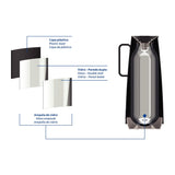 JARRA TERMICA 1L NEGRA - EXATA