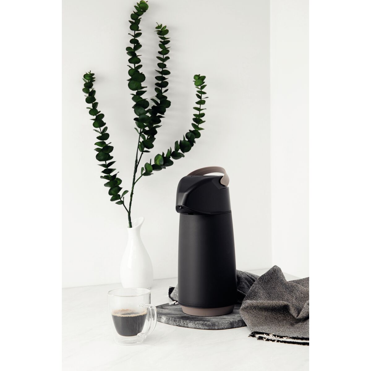 Tramontina Termo con Sifón Exata Negro 1L