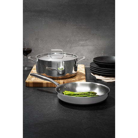 Tramontina Cacerola Tri-Ply Grano de Acero Inoxidable 24 cm