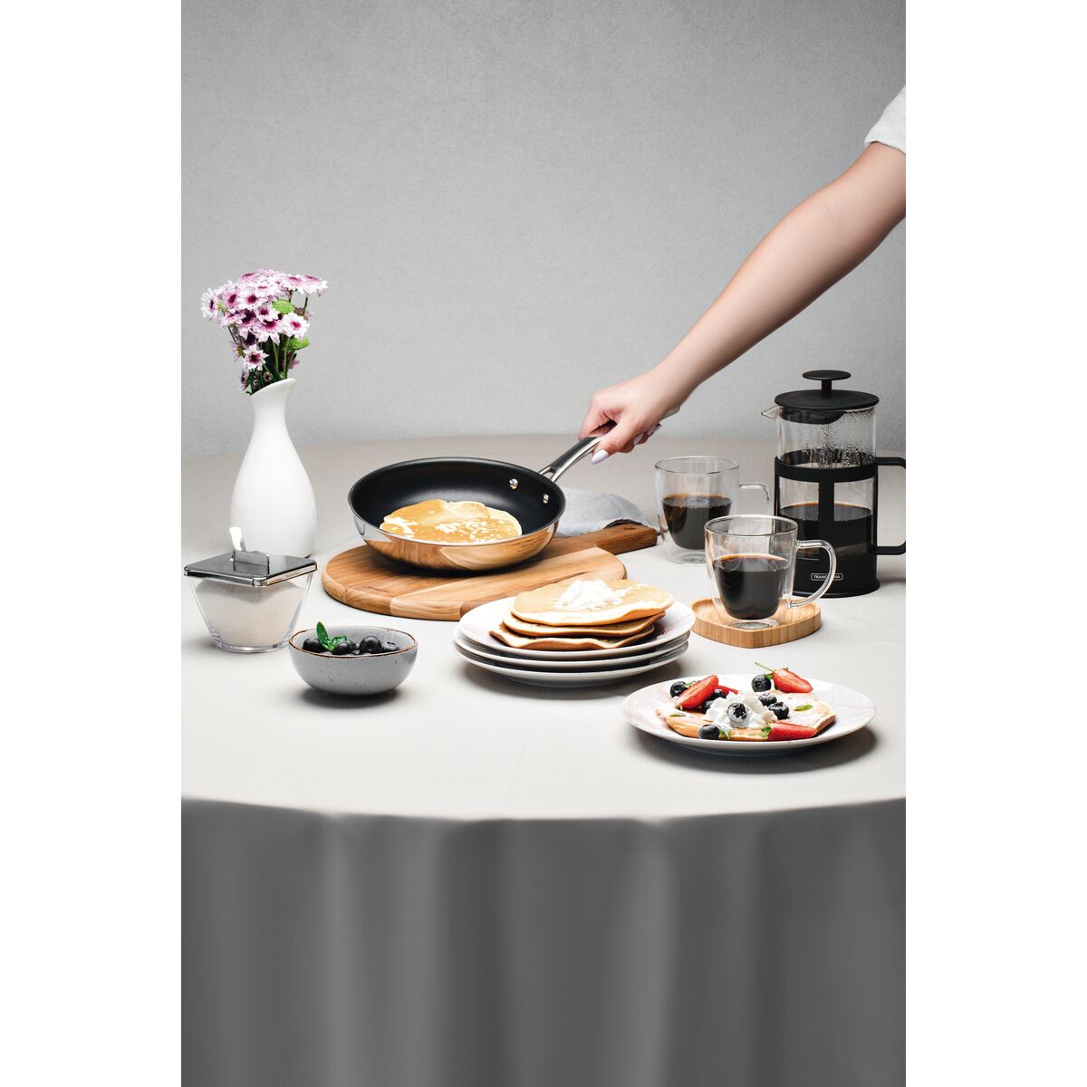 SARTÉN CON ANTIADHERENTE 20CM - 1,20L. - TRI-PLY GRANO