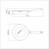 Tramontina Sartén Tri-Ply Grano de Acero Inoxidable 24 cm