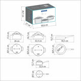 Tramontina Juego de Ollas Una de Acero Inoxidable con fondo triple 4 piezas