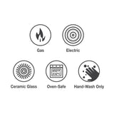 Tramontina Sartén de Hierro Fundido Esmaltado sin Tapa Rojo 25 cm