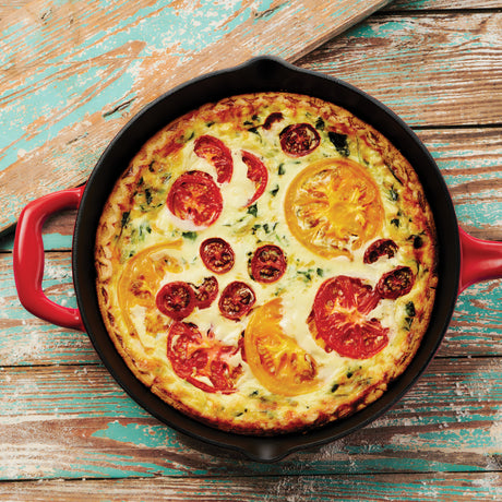 Tramontina Sartén de Hierro Fundido Esmaltado sin Tapa Rojo 25 cm