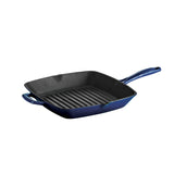 Tramontina Sartén Parrilla de Hierro Fundido Esmaltado Azul 27 cm
