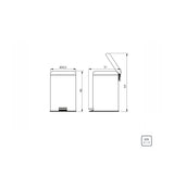 CUBO DE BASURA 12l.