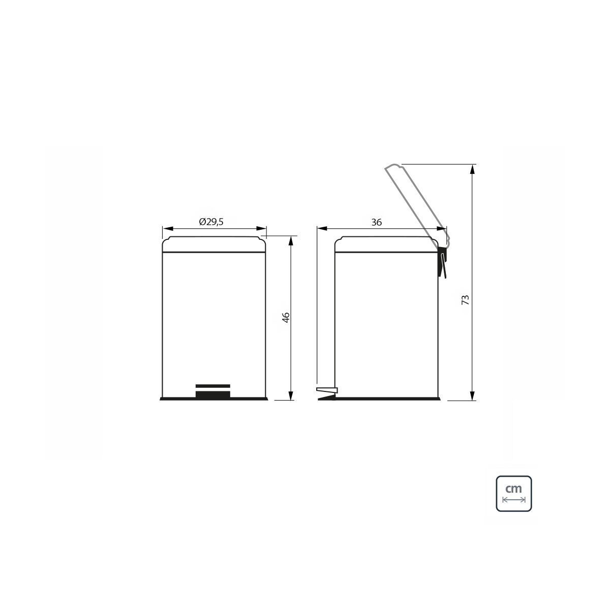 CUBO DE BASURA 20l.