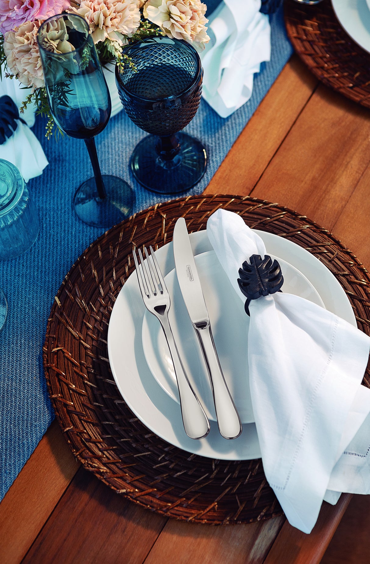 Platos Llanos de porcelana Sophia 28 cm 6 unidades