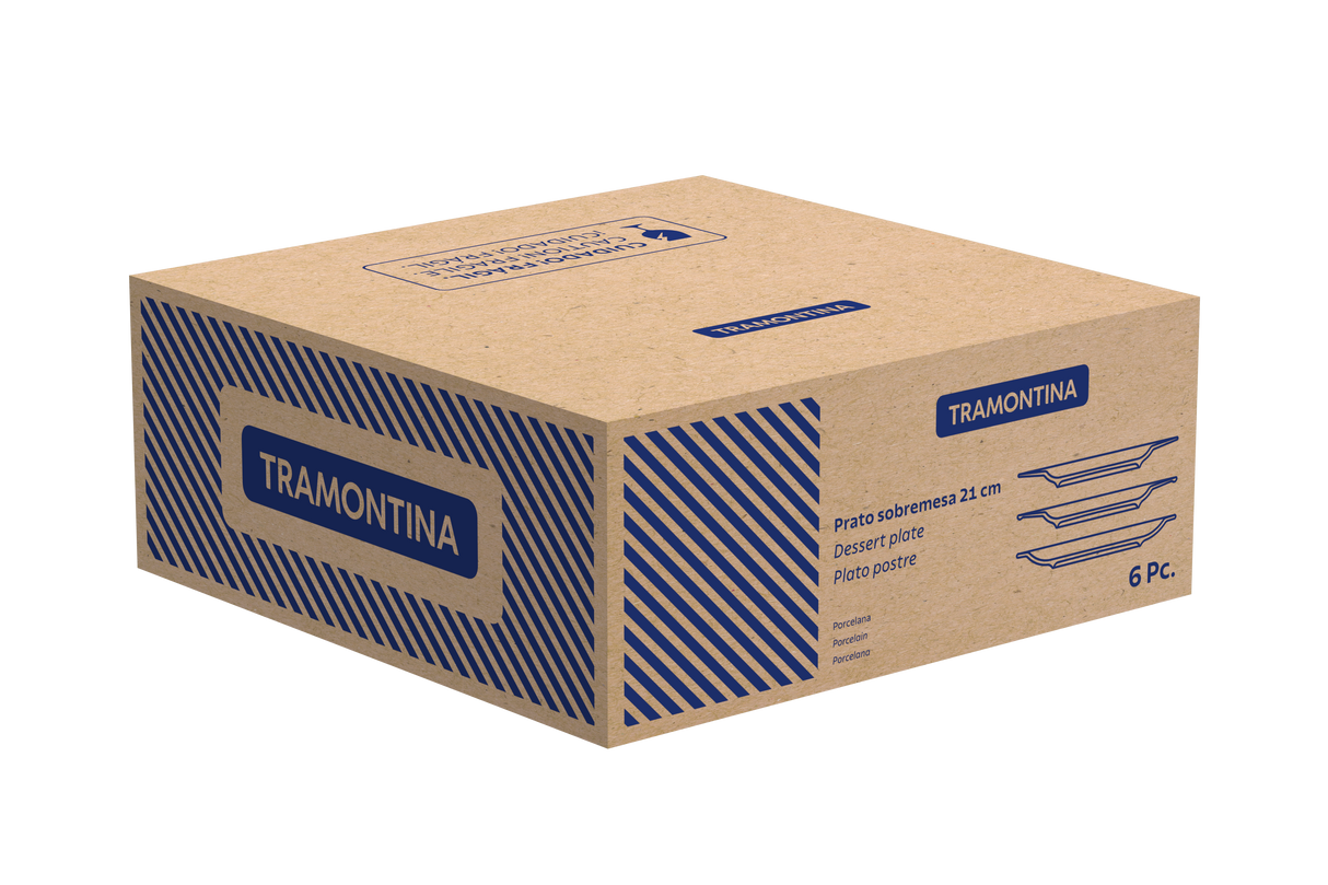 Platos de Postre de porcelana Sophia 21 cm 6 unidades