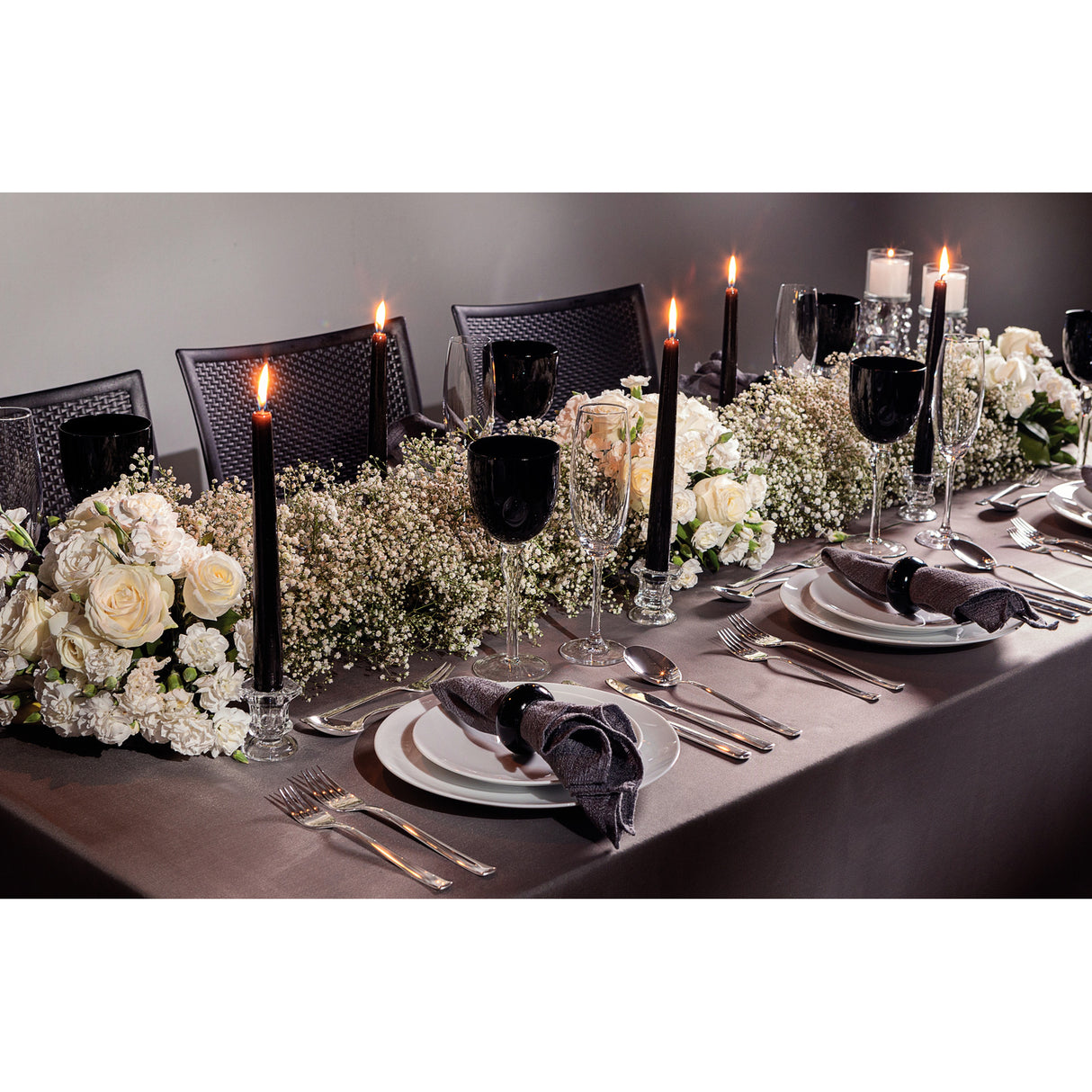 Juego de Platos Llanos en Porcelana Leonora 25 cm 6 Piezas