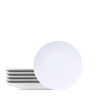 Juego de Platos de Postre en Porcelana Leonora 19 cm 6 Piezas