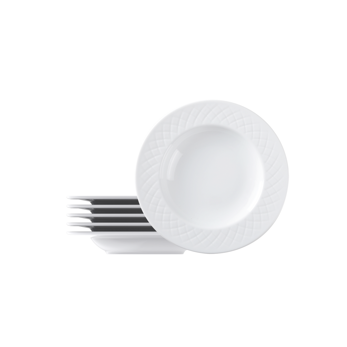 Juego de Platos Hondos de porcelana Ingrid 23 cm, 6 piezas