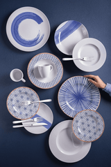 Juego de Platos Postre porcelana Soho, 21 cm, 6 piezas