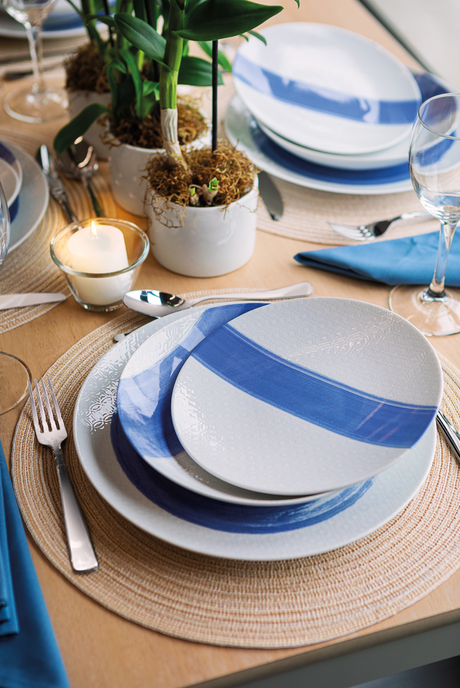 Juego de Platos Hondo porcelana Soho, 22 cm, 6 piezas