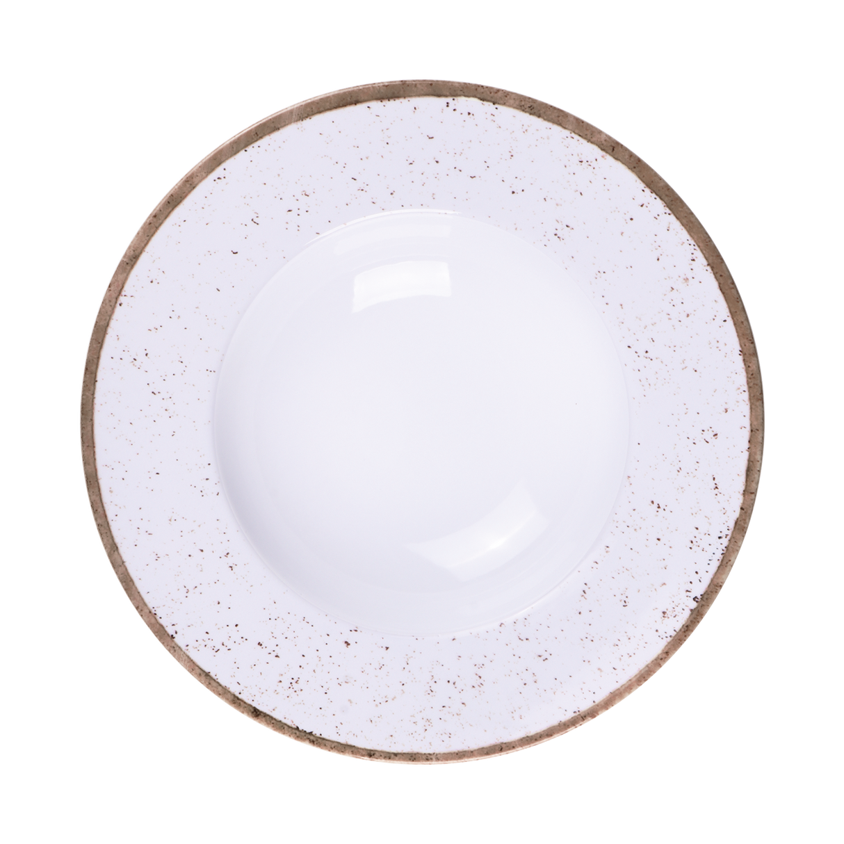 Tramontina Plato de Pasta en Porcelana Rústico Marrón 27 cm 12 unidades