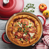 Tramontina Cazuela Baja de Hierro Fundido Esmaltado Rojo 30 cm 3,8L