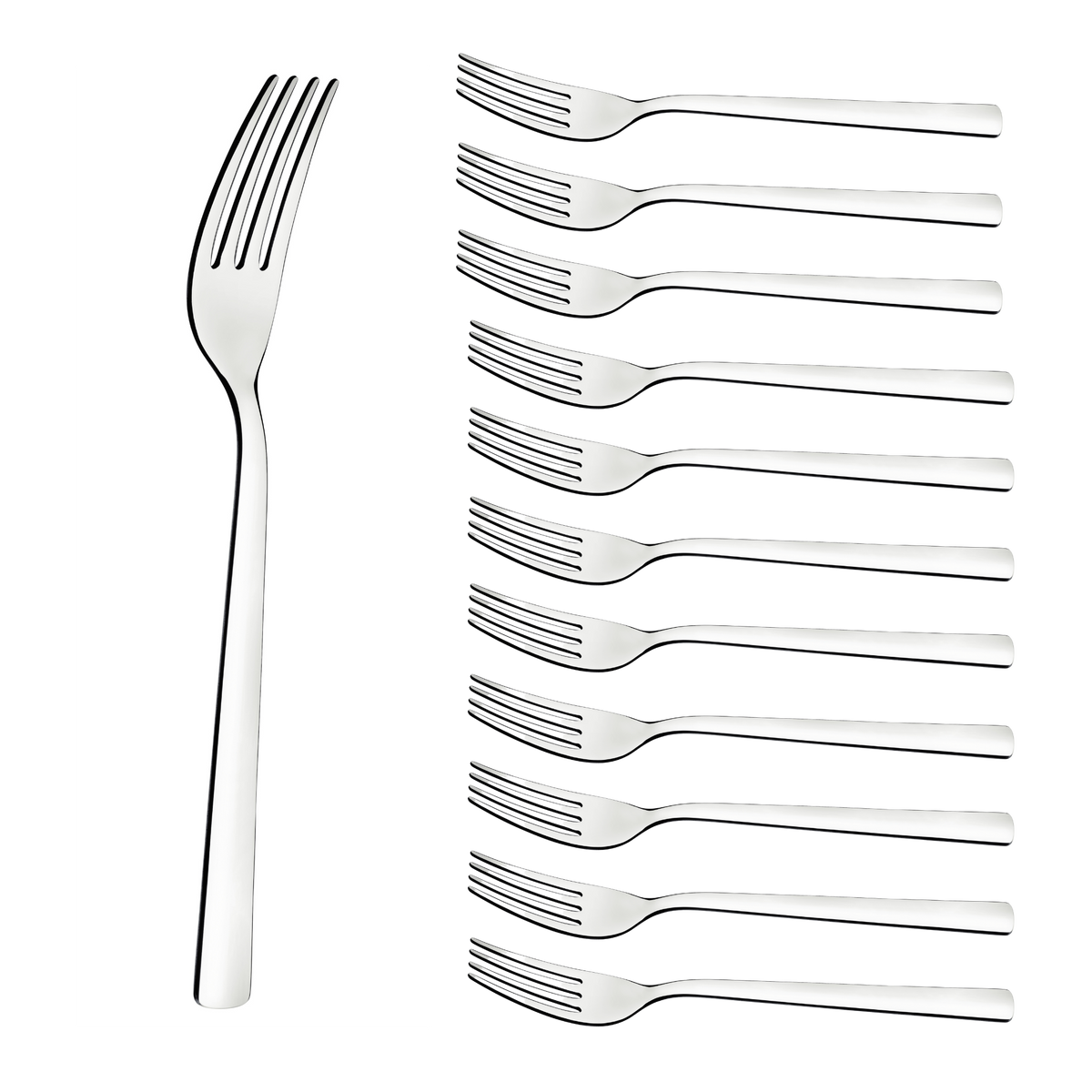 Tramontina Tenedor de Mesa Oslo de Acero Inoxidable 12 unidades