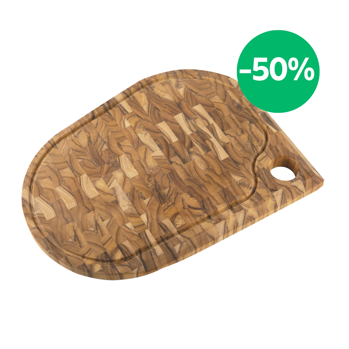 Tramontina Tabla de Madera Teca para Cortar y Servir 45 x 33 cm Folium