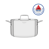 Tramontina Cacerola Honda Tri-Ply Grano de Acero Inoxidable 20 cm 3,8L